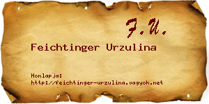 Feichtinger Urzulina névjegykártya